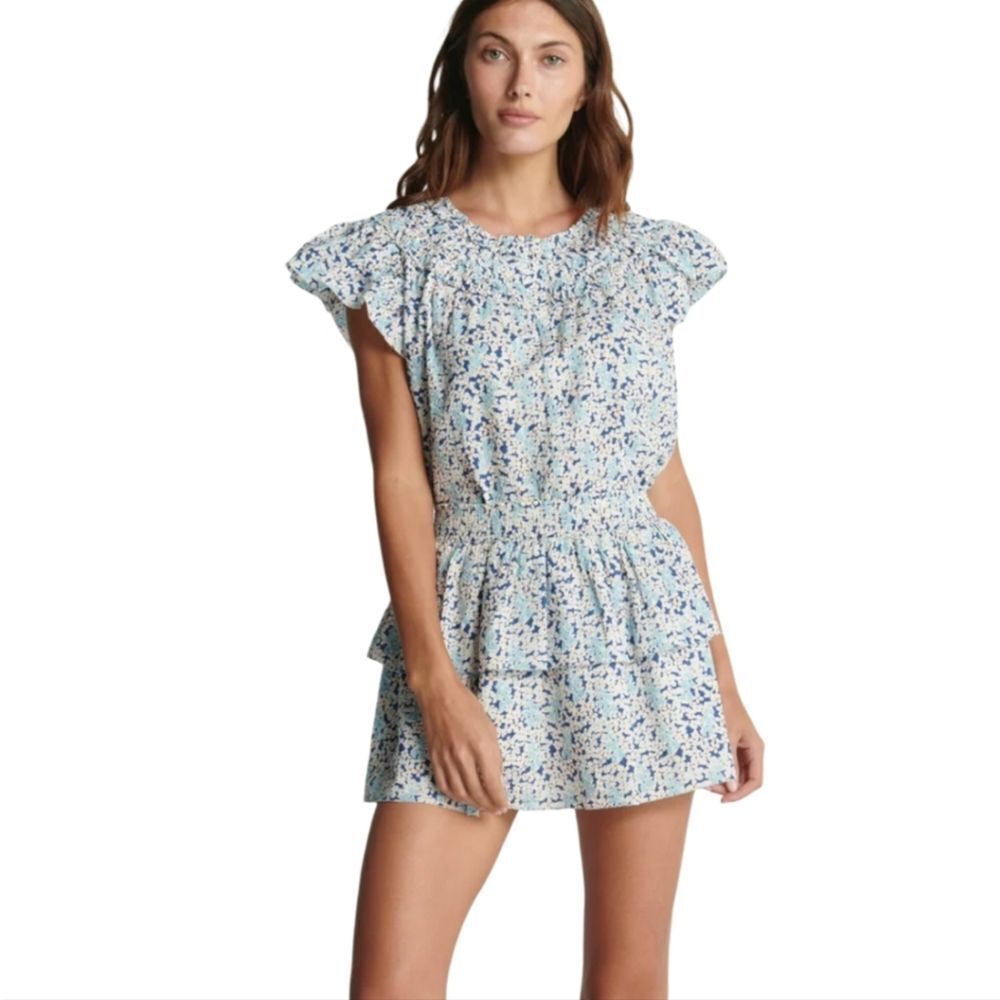 Sundays Alwyn Shirt and Indy Skirt in Indigo Bloom Size Small